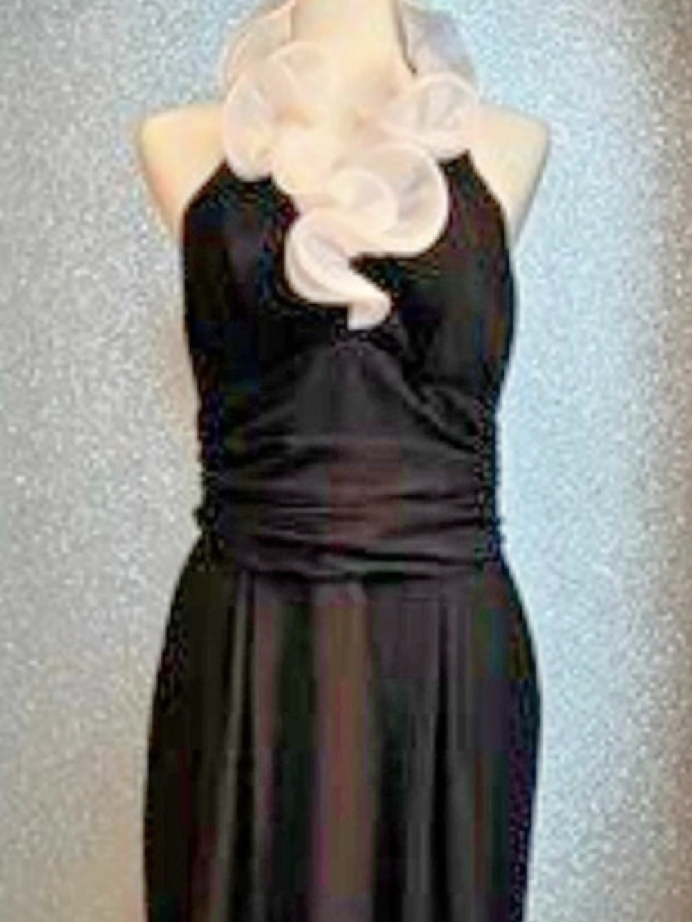 Black Halter Pantsuit Like New
